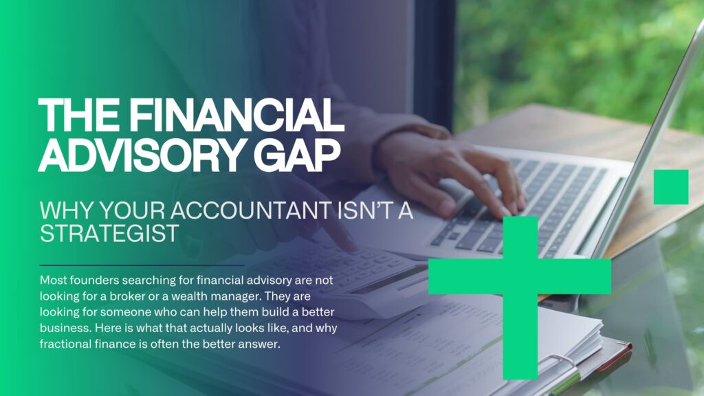 Business founder in a financial advisory meeting reviewing growth strategy and financial model