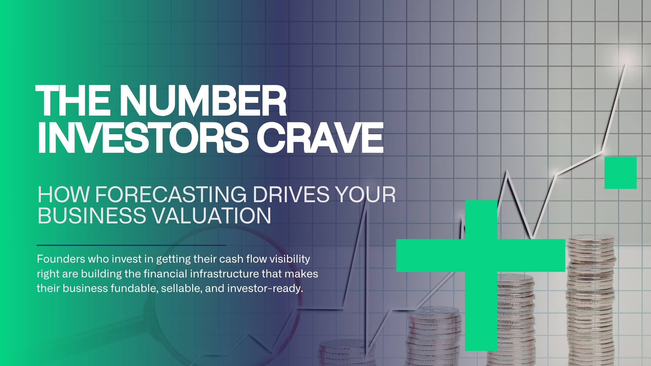 Cash flow forecast dashboard showing forward-looking cash position for a scaleup business