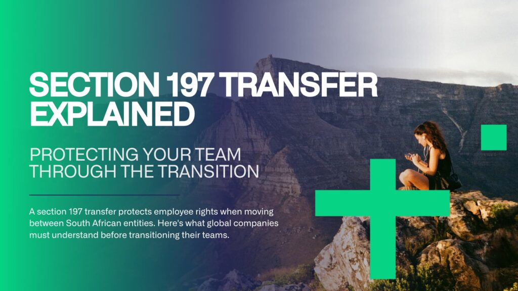 HR professionals reviewing employment contracts for a section 197 transfer in South Africa