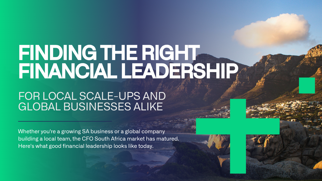 CFO South Africa financial leadership team reviewing a growth model