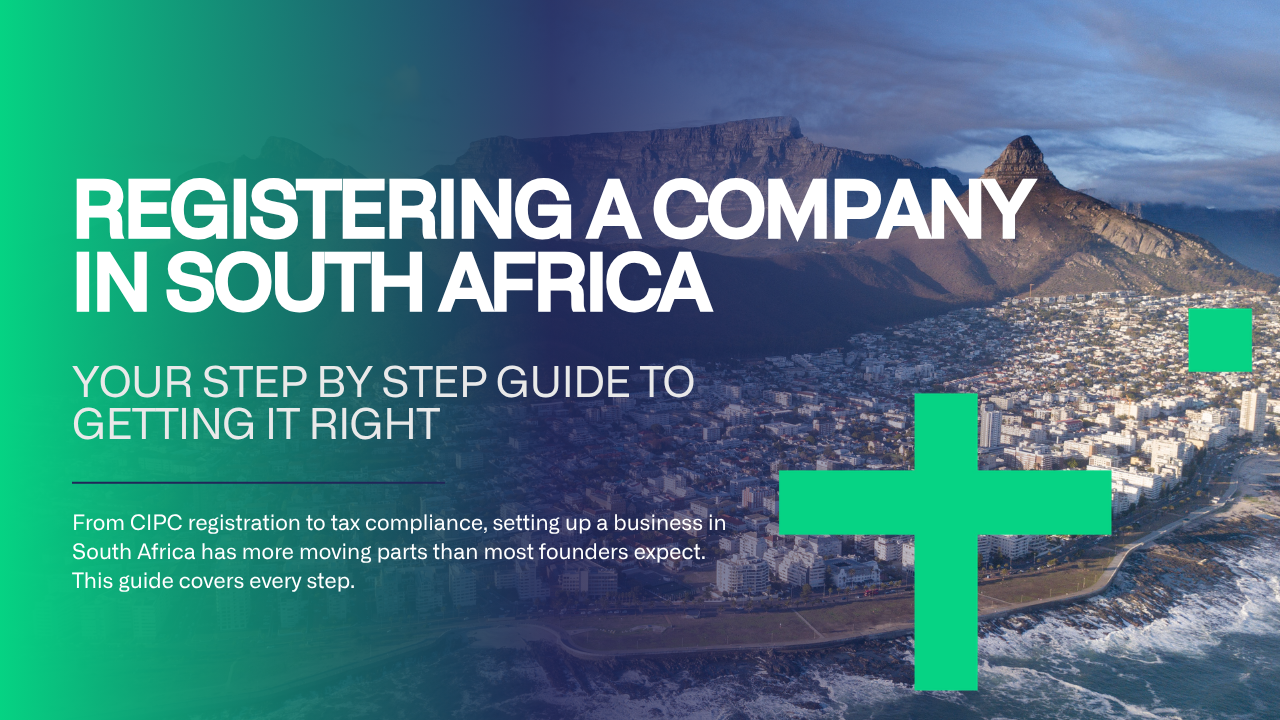 Business owner completing company registration in South Africa using the CIPC online portal